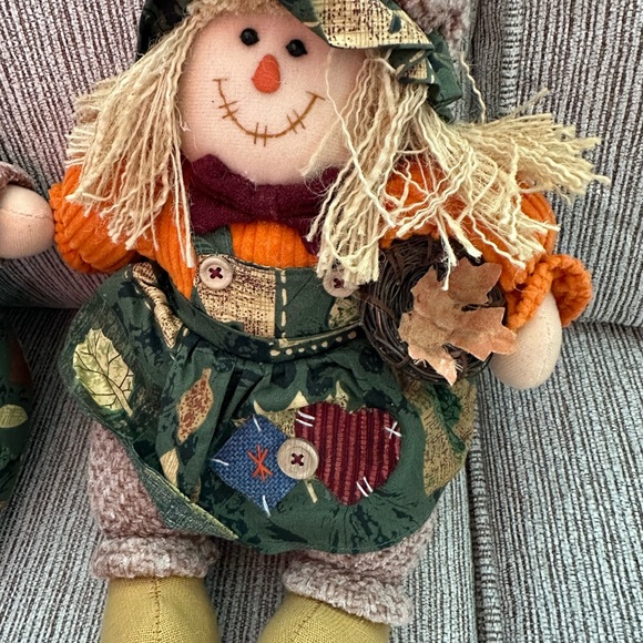 Thanksgiving Fall Harvest Patch Scarecrow Stuffed Plush Plushies Prima Creation - Picture 4 of 5